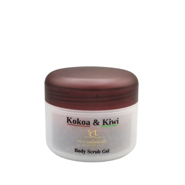 scrub corpo gel cacao e kiwi