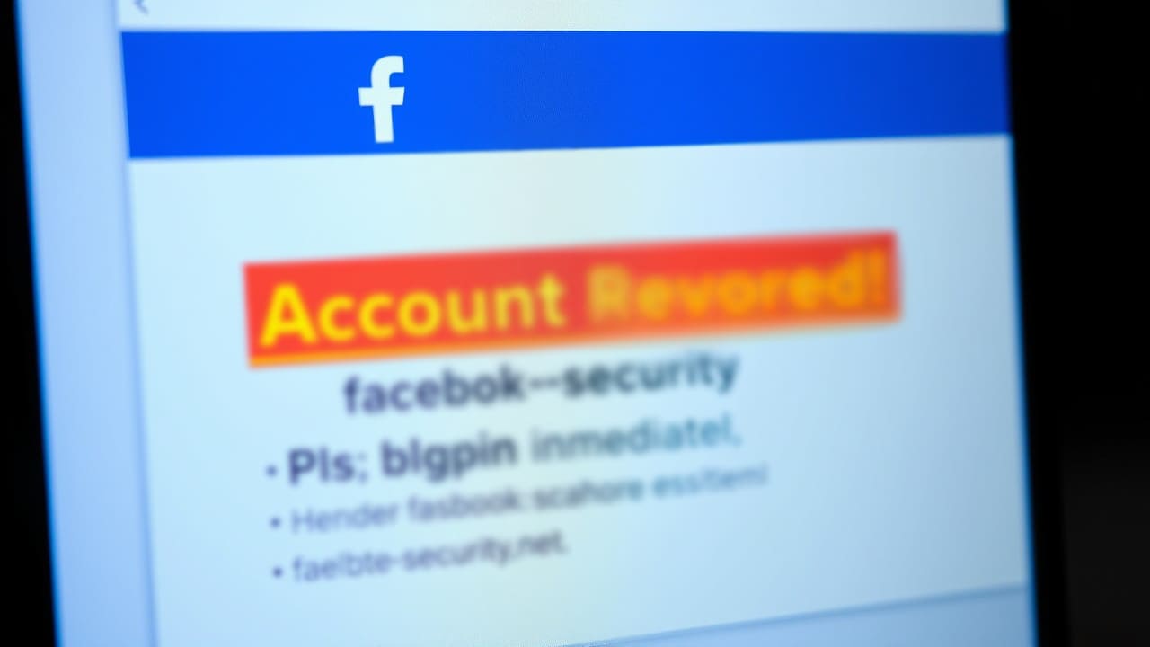 Email phishing da Facebook Phishing email da Facebook, sicurezza informatica