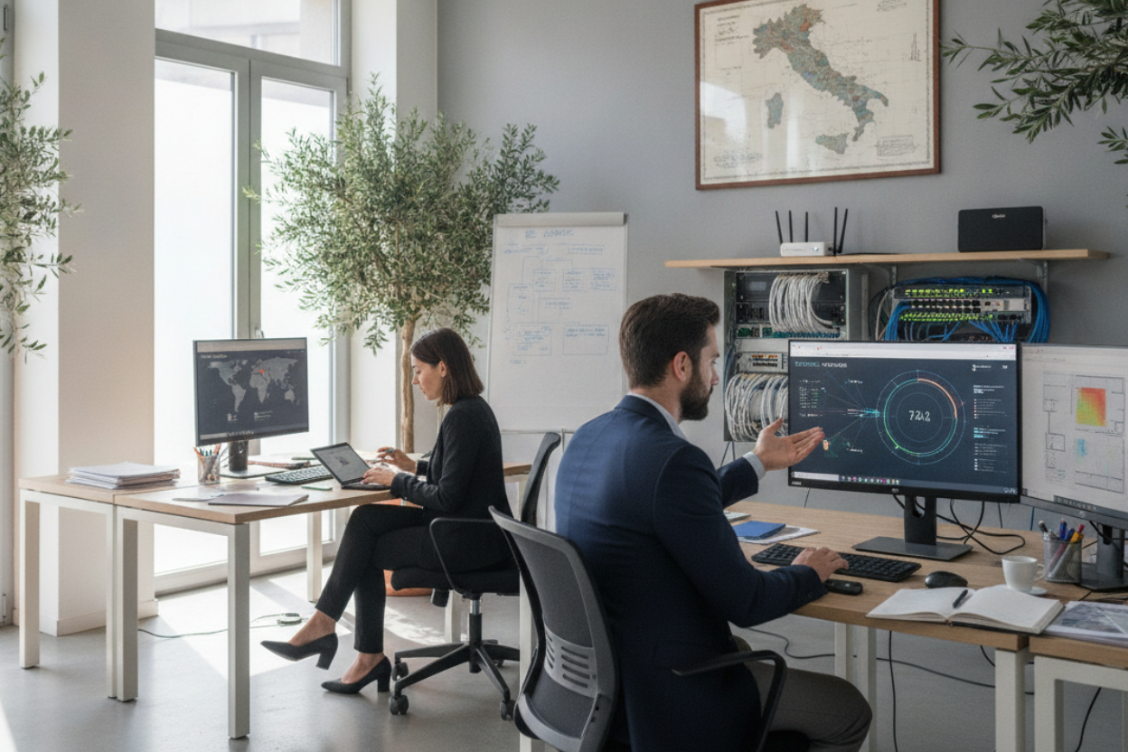 router wifi geolocalizzazione azienda