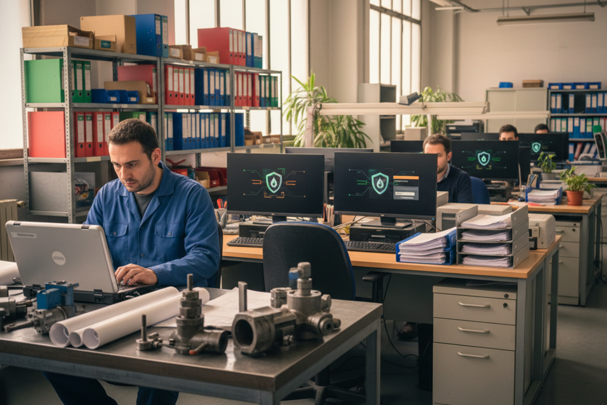 sicurezza informatica azienda oleodinamica tecnici mobilita